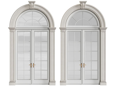法式拱形双开门 大门