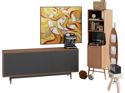 中古风电视柜 角柜