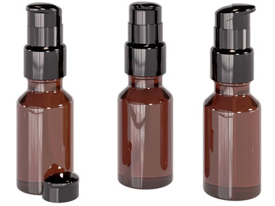 现代带挤压泵的瓶子