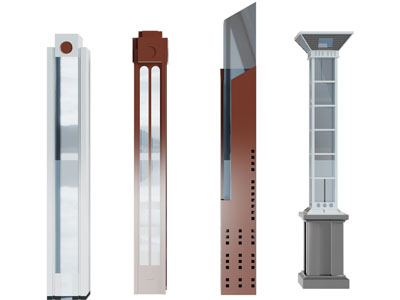 现代装饰柱子3d模型 现代装饰柱子