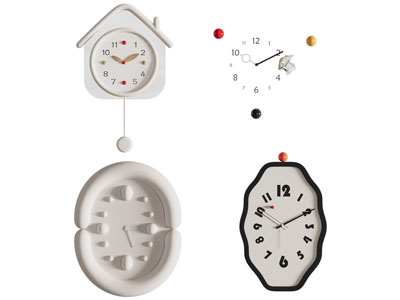 现代卡通钟表 墙饰挂件3d模型 现代卡通钟表 墙饰挂件
