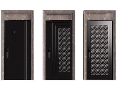 现代入户平开门 防盗门