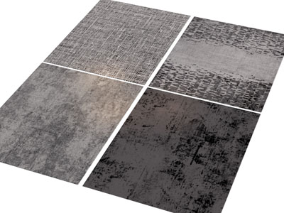 现代长方形地毯3d模型 现代长方形地毯