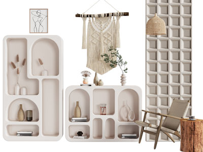 侘寂风装饰柜 隔断