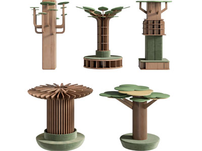 现代实木造装饰柱子 书柜3d模型 现代实木造装饰柱子 书柜