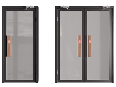现代单扇 双扇平开门
