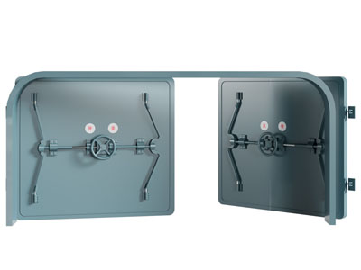 现代科技感金属大门