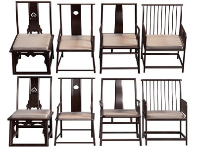 新中式扶手椅子 休闲椅子