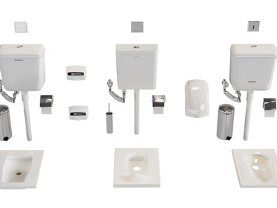 现代蹲便器 抽水马桶