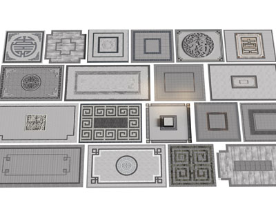 新中式地面拼花 地砖