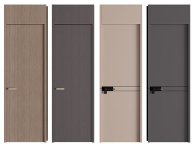 现代单扇实木平开门