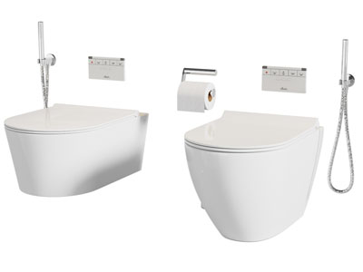 现代壁挂式智能马桶