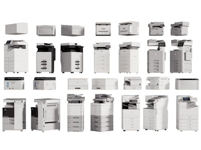 现代打印机 复印机 办公电器3d模型 现代打印机 复印机 办公电器
