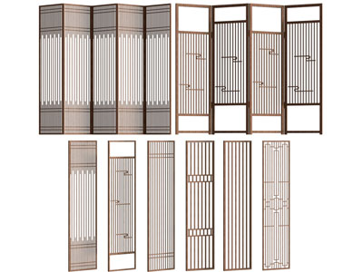 新中式镂空屏风 隔断
