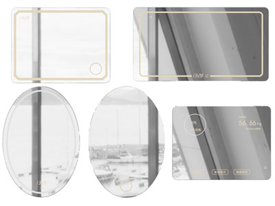 现代长方形 椭圆形装饰镜子 墙饰