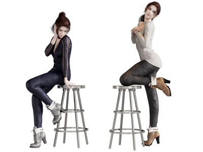 现代坐在吧椅上的女孩 女子 女人 人物