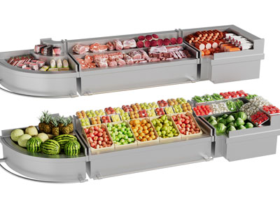 现代生鲜水果保鲜柜 展柜 货柜