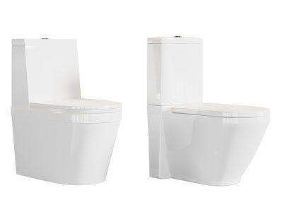 现代陶瓷冲水马桶