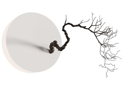 新中式枯枝墙饰挂件