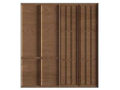 侘寂风实木衣柜3d模型 侘寂风实木衣柜