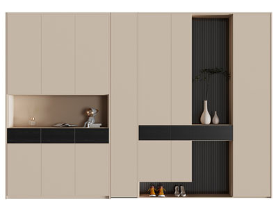 现代玄关装饰鞋柜