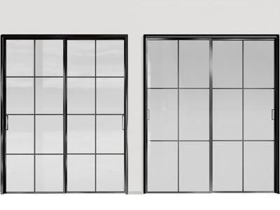 北欧玻璃推拉门