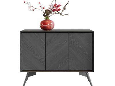 新中式玄关柜 边柜 花瓶花卉