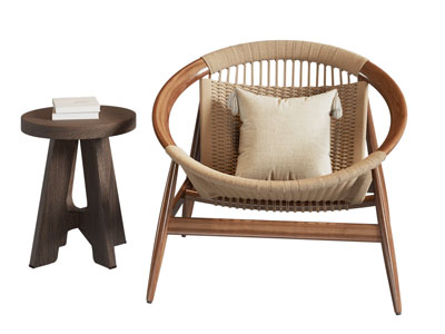 北欧休闲椅子 边几