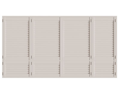 美式百叶折叠窗户