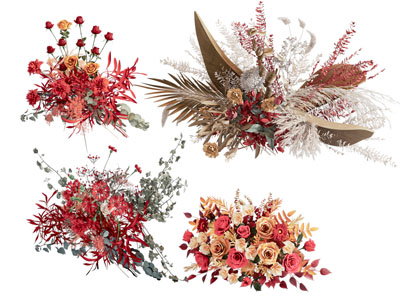 现代花束 摆件组合