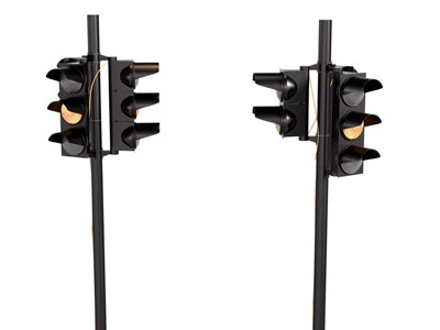 现代红绿灯 交通指示灯 信号灯