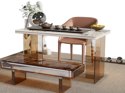 新中式茶桌椅组合