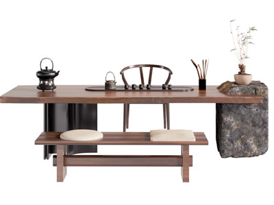 新中式茶桌椅组合