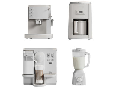 现代咖啡机 豆浆机3d模型 现代咖啡机 豆浆机