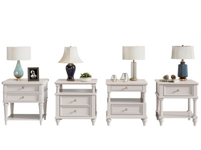 美式实木床头柜