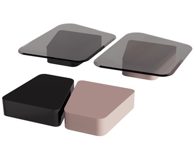 现代玻璃茶几3d模型 现代玻璃茶几