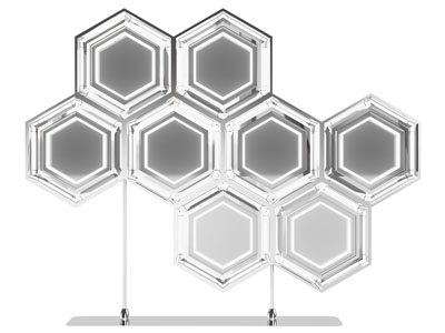 现代六边形摆件组合