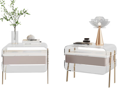 现代轻奢亚克力床头柜