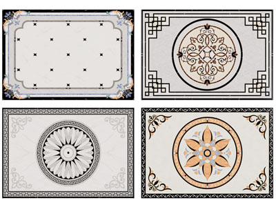 新中式地面拼花