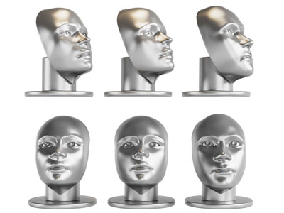 现代人脸面具 雕塑摆件3d模型 现代人脸面具 雕塑摆件