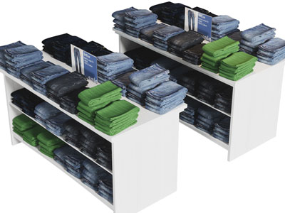 现代裤子展柜 展台 美陈