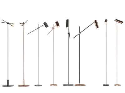 现代轻奢金属落地灯