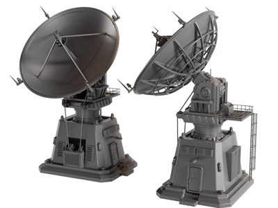 现代雷达 雷达基站3d模型 现代雷达 雷达基站