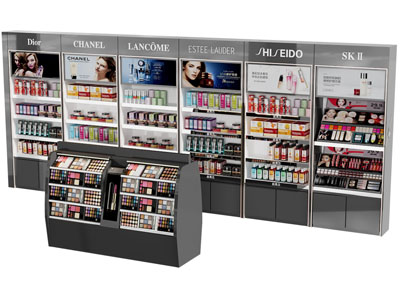 现代化妆品展柜 货架