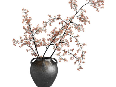 新中式陶艺花瓶花卉