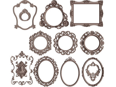 欧式雕花边框 墙饰挂件