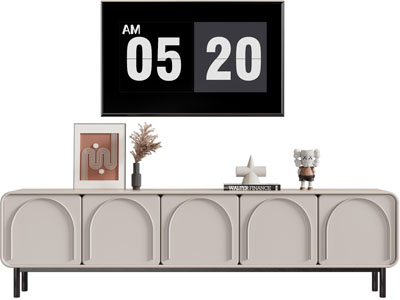 现代电视柜 电视 摆件组合