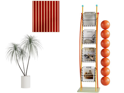 现代杂志收纳架