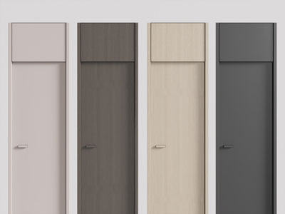 现代单扇实木平开门
