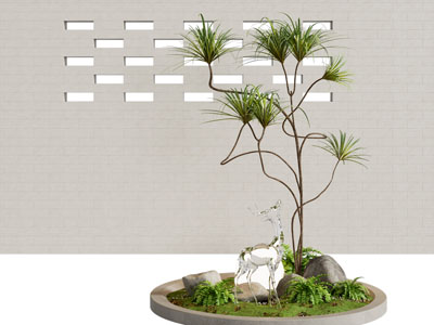 新中式室内景观园艺小品